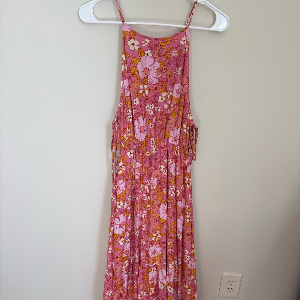 HYFVE Floral Dress in Pink and Yellow